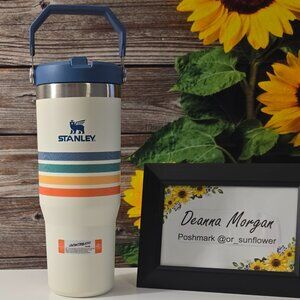CREAM STRIPE- (Overseas Edition) 30oz Stanley Varsity Ice Flow Tumbler